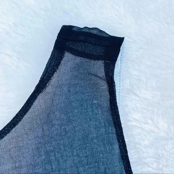 Calvin Klein Gray Sheer High Low Cami Tank Top - Picture 10 of 16